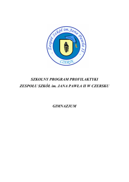 Szkolny Program Profilaktyczny - Sz. Pods.