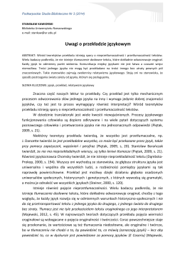 Pobierz PDF - Podkarpackie Studia Biblioteczne