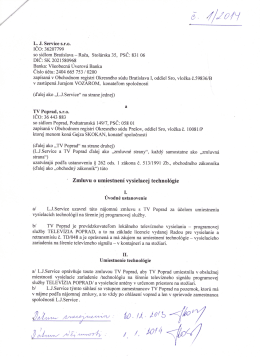 Page 1 &. L. J. Service s.r.o. ICO: 36207799 so sfdlom Bratislava