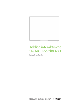 Tablica interaktywna SMART Board 480 podręcznik użytkownika