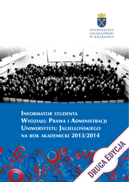 Informator 2013 - Samorząd Studentów Wydziału Prawa i Administracji