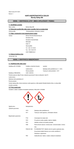 Gallup® 360 MSDS - Barclay Chemicals