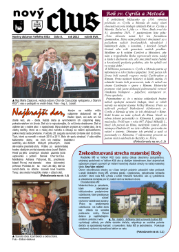 Obecné noviny č.8 - 2012