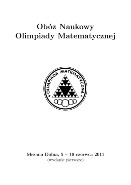 Obóz Naukowy Olimpiady Matematycznej