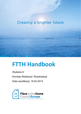 FTTH Handbook - FTTH Council Europe