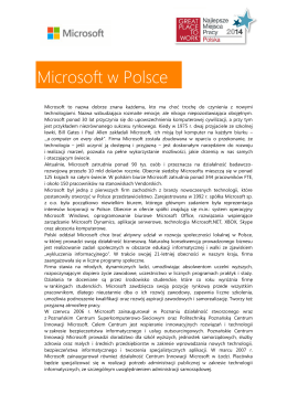 Profil spółki oraz dobre praktyki (wersja PDF)