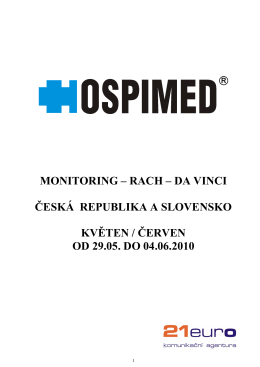 monitoring – rach – da vinci česká republika a