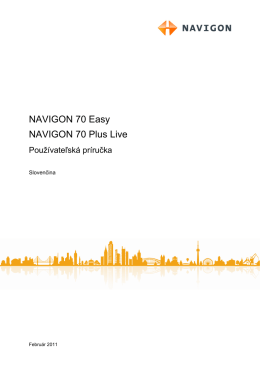 NAVIGON 70 Easy | 70 PLUS Live
