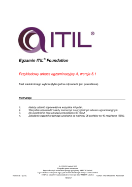 Egzamin ITIL Foundation