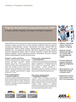 Program dla partnerów programistycznych (ADP)