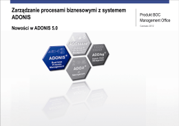 ADONIS 5.0 Whats new