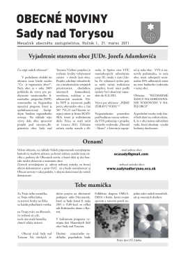 Výtlačok č.3 - apríl 2011