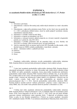 dokument PDF - MŠ Jurkovičova 17, Prešov