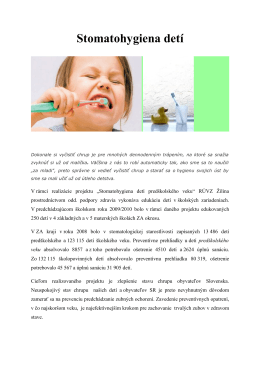Stomatohygiena detí