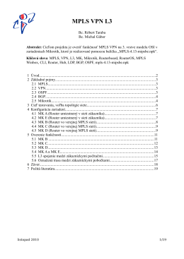 MPLS VPN L3