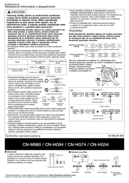 CN-M980 / CN-HG94 / CN-HG74 / CN -HG54