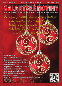 Vianočné trhy 2012 - galantskenoviny.sk
