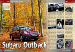 Subaru Outback v Autotest