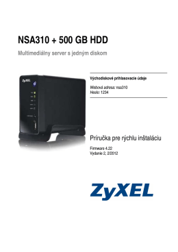 NSA310 + 500 GB HDD