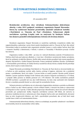 Svätomartinský zbierka - účel [pdf]