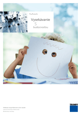 Vysekávanie - TRUMPF Slovakia, sro