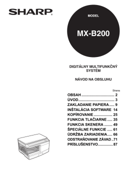 MX-B200 Operation-Manual SK