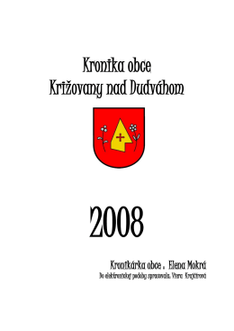 2008 - Križovany nad Dudváhom