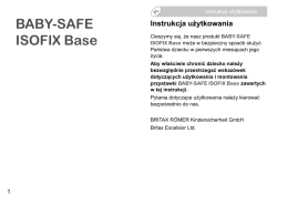 instrukcja baby safe isofix base