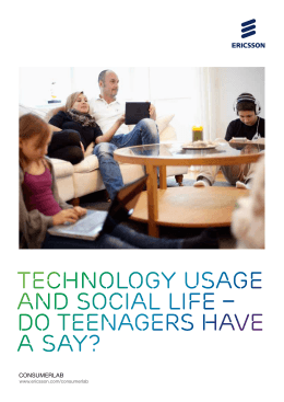 Technology usage and social life – do teenagers have a