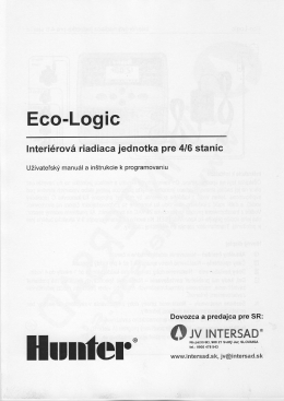 ECO-LOGIC manuál