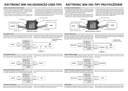 raytronic wm-100 advanced user tips raytronic wm