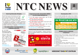 NTC NEWS - Zasportujsi.sk