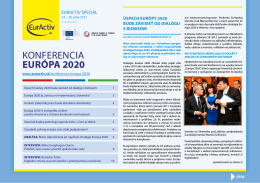 Špeciálny report Konferencia Európa 2020