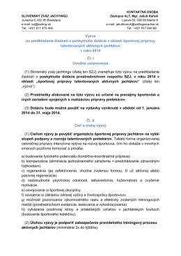 VNSP jar 2014.pdf - Slovenský zväz jachtingu