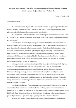 Otvorený list predsedovi Trnavského samosprávneho
