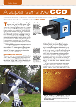 A Super Sensitive CCD - Imaging Source Astronomy Cameras