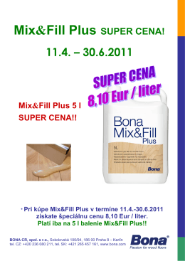 Mix&Fill Plus SUPER CENA!