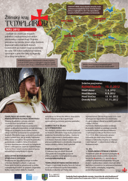 Newsletter Žilinský kraj TEMPLÁROV Máj 2012
