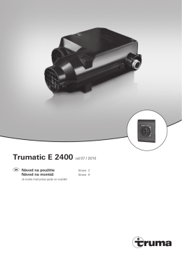 Trumatic E 2400 od 07 / 2010