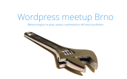 Wordpress meetup Brno