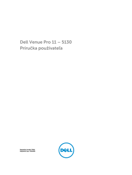 Dell Venue Pro 11 – 5130 Príručka používateľa