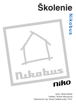 Manuál k hardvéru Nikobus (verzia 3.2.1)