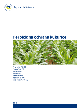 120109 Herbicidna ochrana kukurice.indd