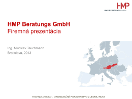 HMP Beratungs GmbH Firemná prezentácia