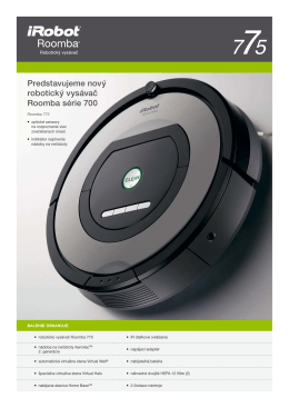 Produktový list iRobot Roomba 775