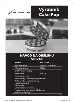 Výrobník Cake Pop - Superior