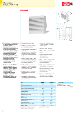 Katalógový list HR 90 KE (.pdf) - ventilatory