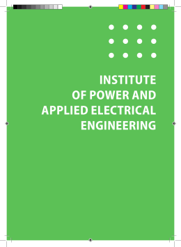 INSTITUTE OF POWER AND APPLIED ELECTRICAL ENGINEERING