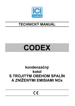 Technický manuál Codex na stiahnutie