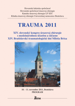 TRAUMA 2011 - Slovenská lekárska spoločnosť